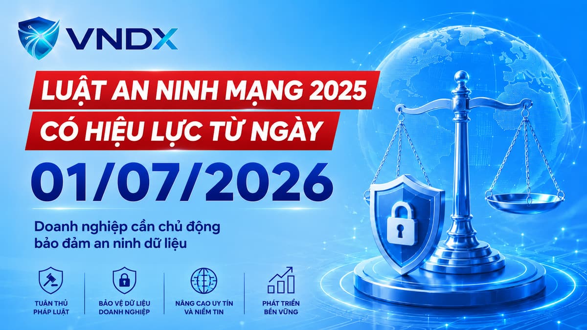 Luật An ninh mạng 2025 có hiệu lực từ 01.07.2026